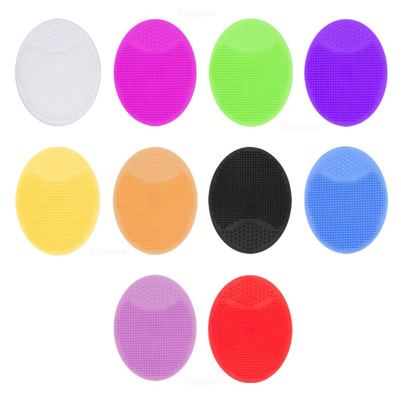 1PC Silicone Cleaning Brush Gel Washing Pad Exfoliating Blackhead Remover Facial Deep Cleansing Face Brushes Baby Bath Massager