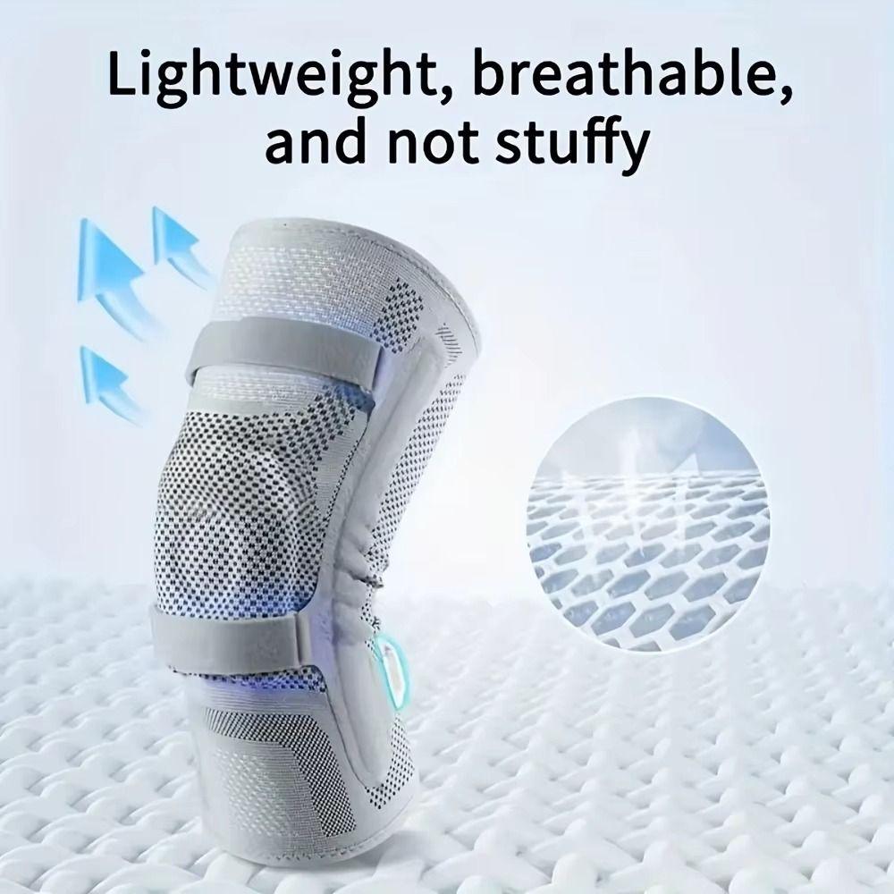Elastic Sports Knee Pads Leg Brace Protector Silicone Patella Strap Nylon Knee Brace Fitness