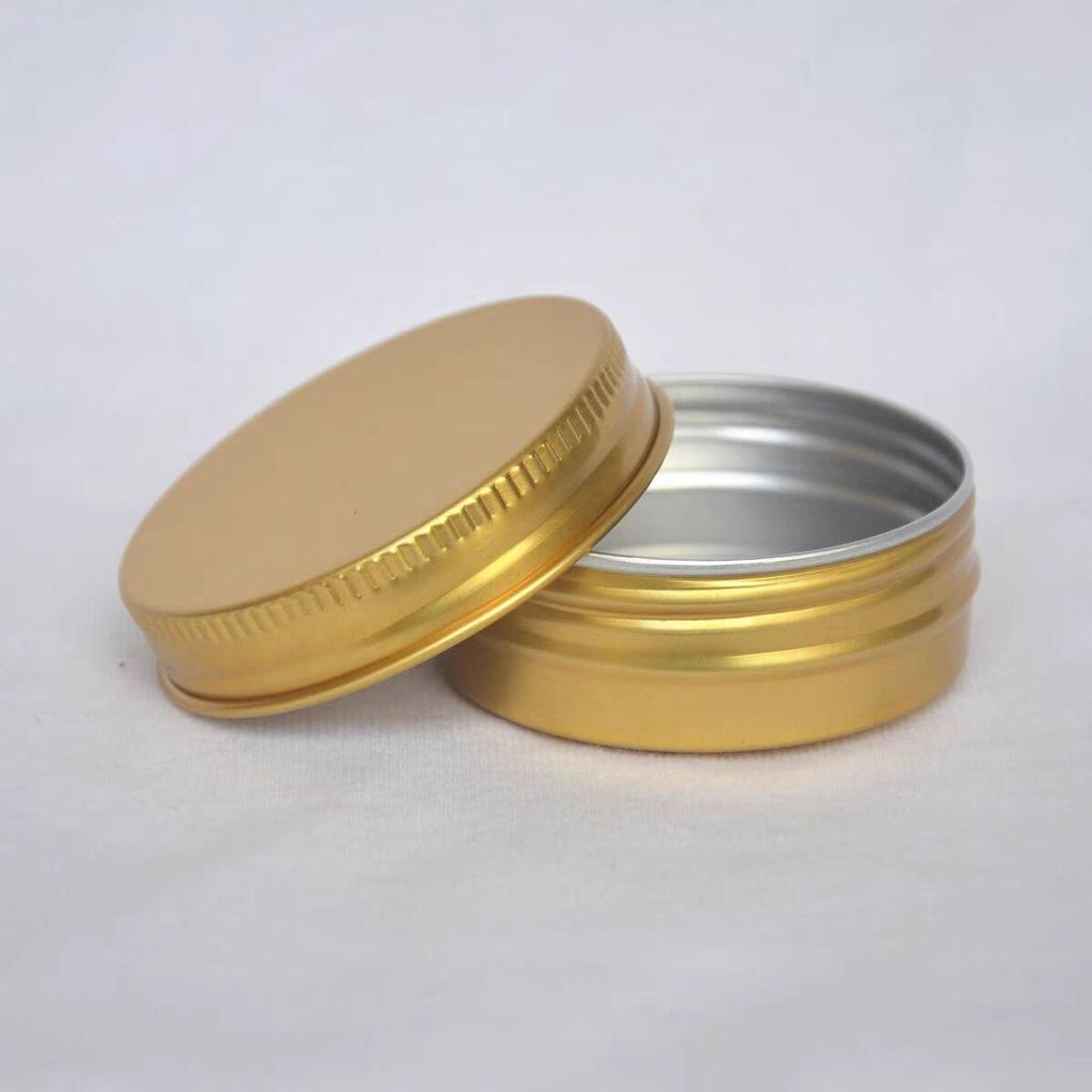 50 Pcs 30ml Aluminum Jar 30g Aluminum Tin Container Gold Color 30ml Cosmetic Jar