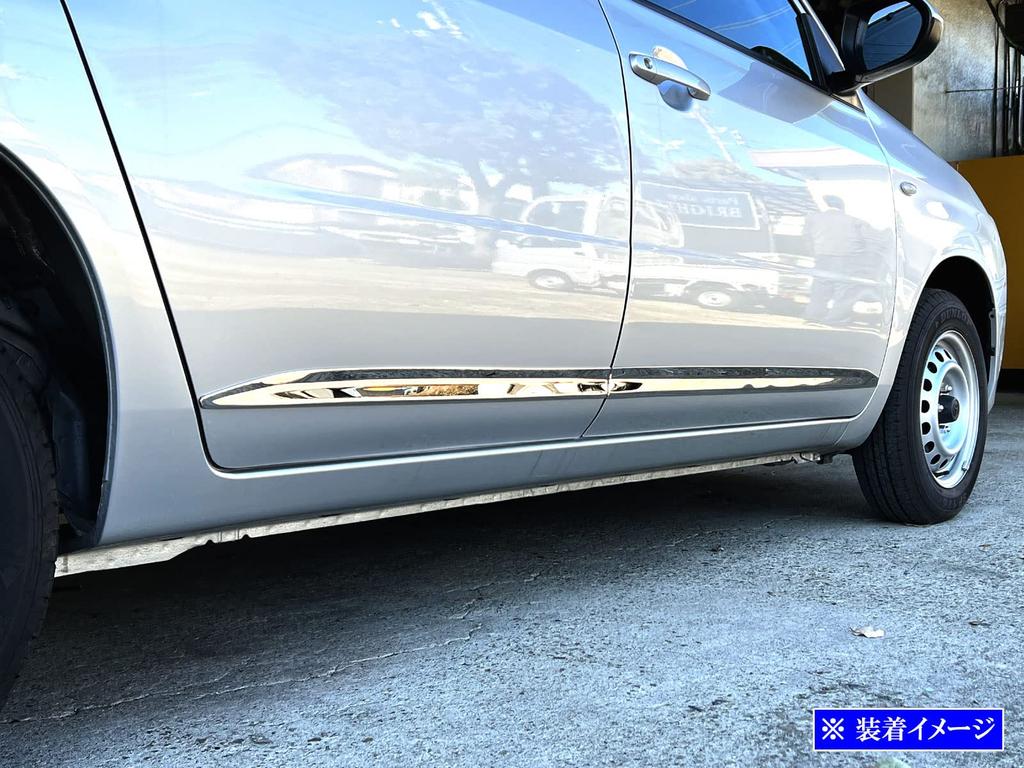 BRIGHTZ Накладки на боковые двери из нержавеющей стали с ультразеркальной полировкой для Toyota Probox Wagon с NCP и 59 (Набор из 4 предметов) (NCP58G/NCP59G)