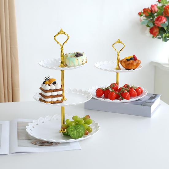 Подставка для кексов, держатель, подставка для десертов, 2/3-ярусный поднос для подачи закусок для чаепития, свадьбы, детского праздника