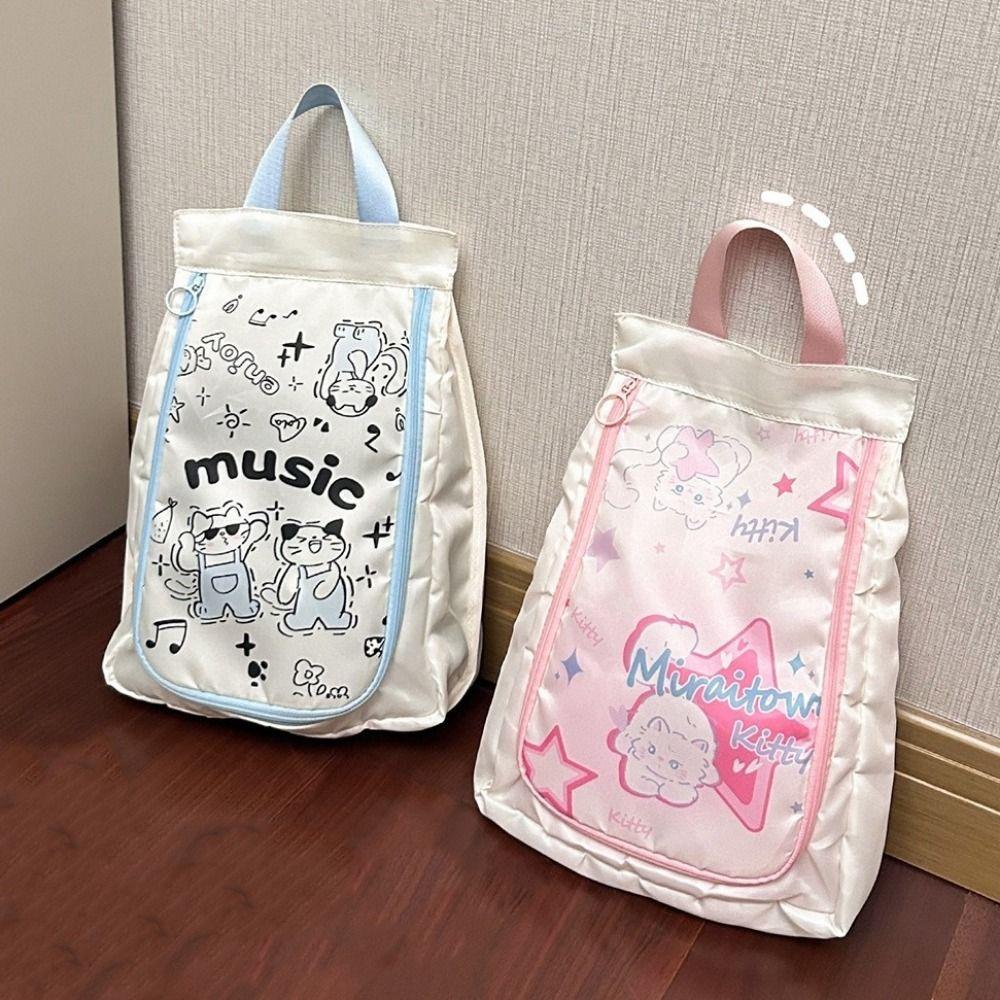Thickened Shoe Storage Bag Cartoon Animal Shoes Pouch Portable Cartoon Shoes Organizer Travel