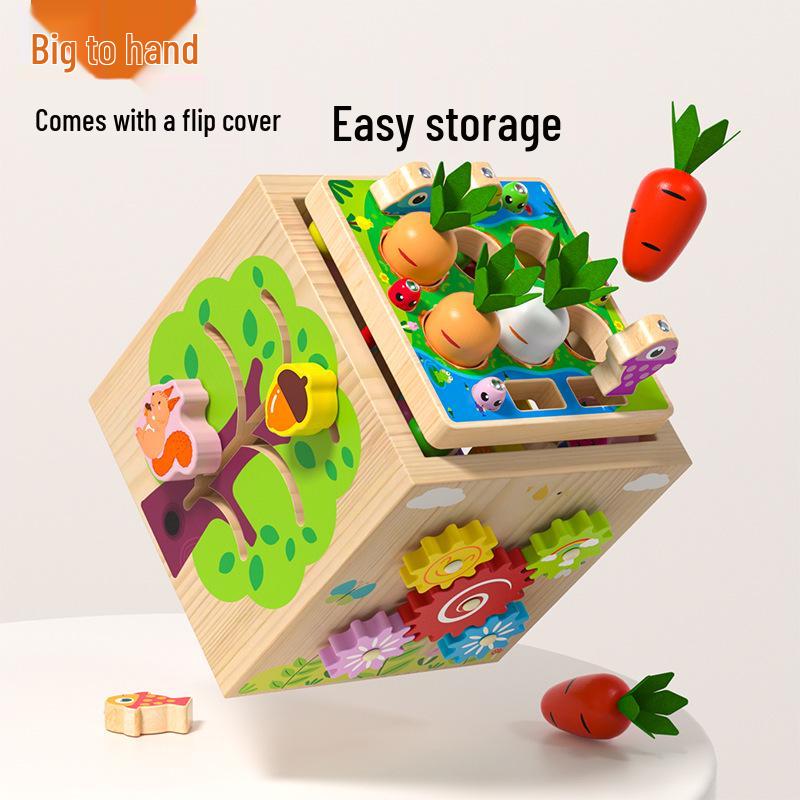 Wooden Educational Bead Maze Box: Early Development Toy for Infants & Toddlers