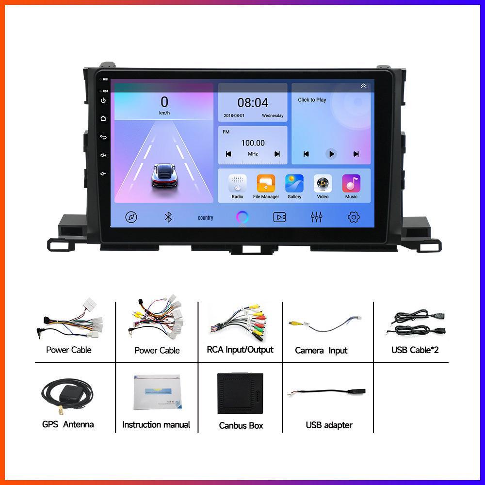 Toyota Highlander Android Navigation GPS with Large Screen & Reverse Camera