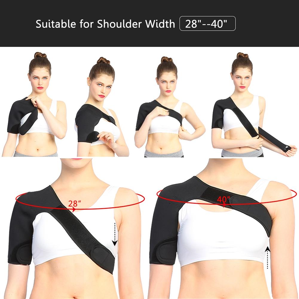 Men's Shoulder Support Brace Right Shoulder Brthable Shoulder Support for Pain Rel