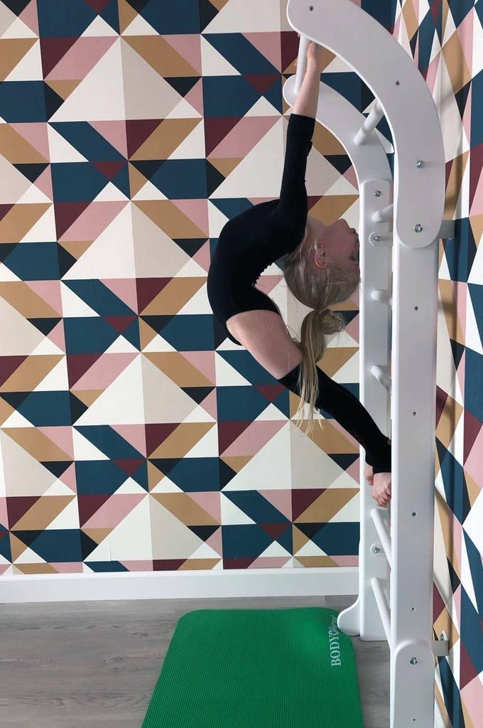 Гимнастическая лестница Мини белая