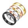 Простые обручальные кольца Универсальное кольцо из титановой стали для мужчин и женщин Модное парное кольцо на палец Ювелирные аксессуары Подарки