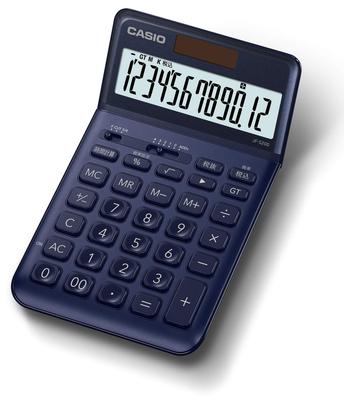 Casio Стильный калькулятор темно-синий 12 разрядов просто введите JF-S200-NY-N
