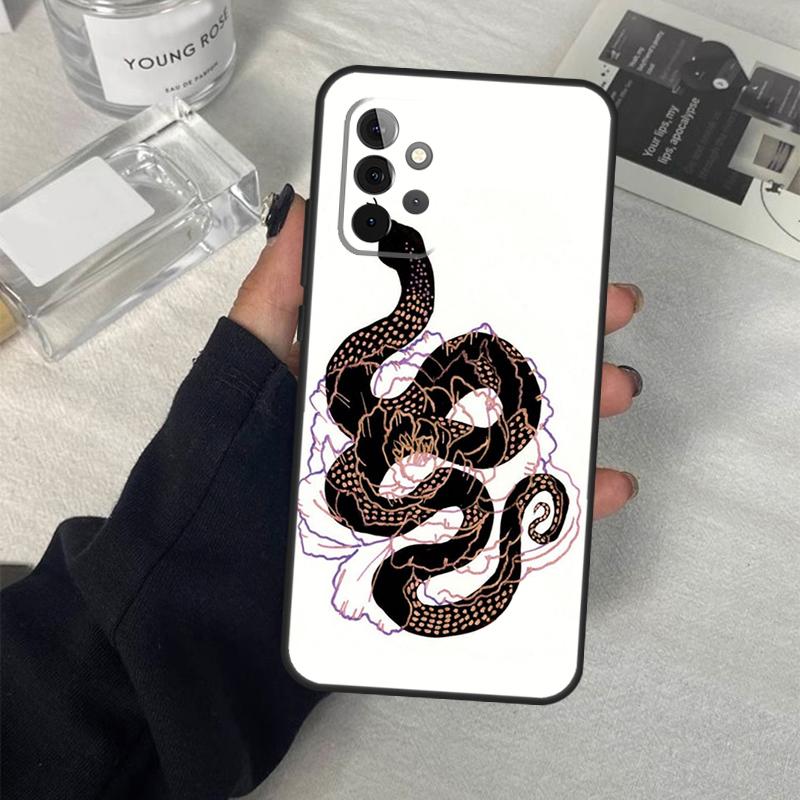 Чехол-цветок змеи для Samsung Galaxy A06 A16 A26 A36 A56 A53 A32 A52 A33 A13 A55 A35 A15 A14 A34 A54 A17