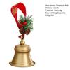 Christmas Bell Hanging Ornaments Rustic Metal Bell Decoration with Artificial Pine