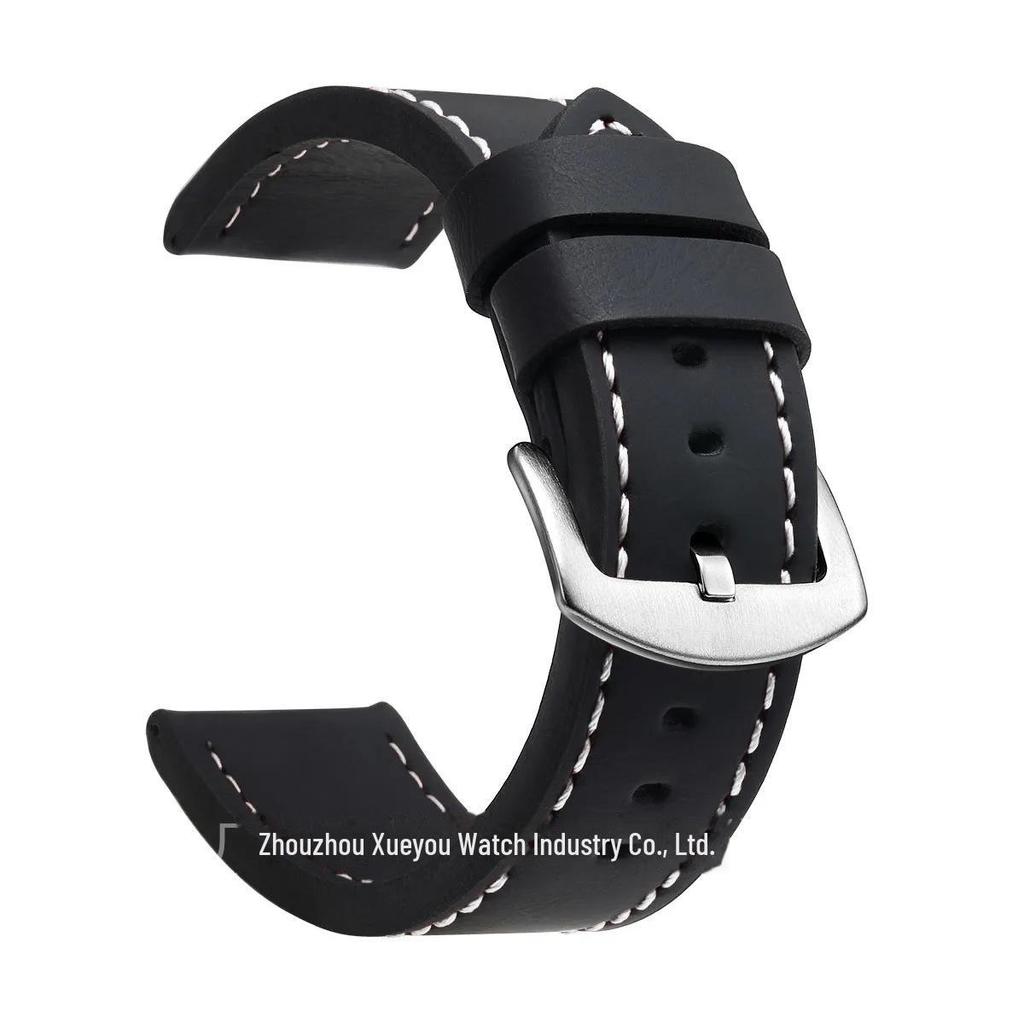 Genuine Leather Watch Strap - Universal Fit, Quality Assurance, Available In 18mm, 20mm, 22mm, and 24mm Sizes