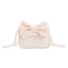 Butterfly Pearl Knot Chain Shoulder Bag Pu Material For Girls Daily Life