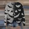 Women's Fashion Printed Long Sleeve Loose Round Neck Sweatshirt Top Fall