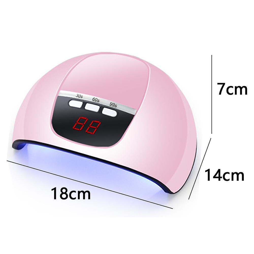 Портативная светодиодная маникюрная лампа, профессиональная сушилка для ногтей с таймером/сенсором/ЖК-дисплеем