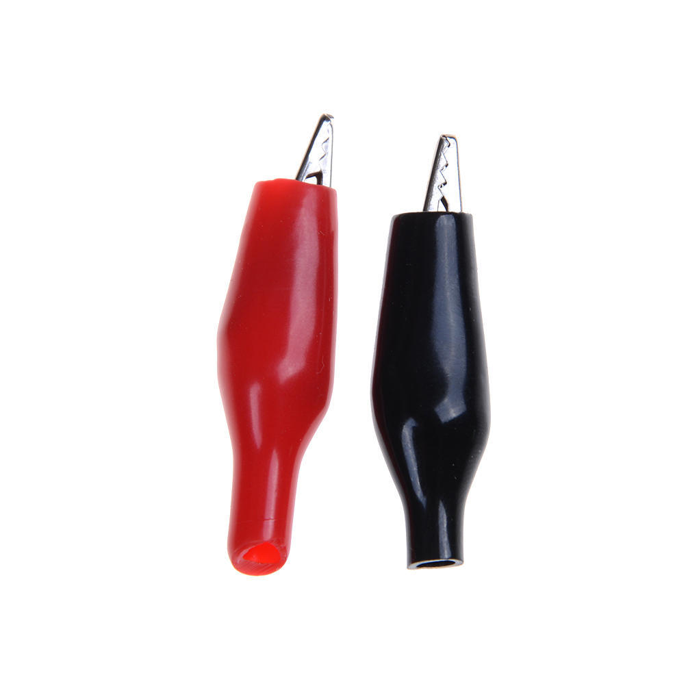 20 шт., красный, черный, мягкий пластиковый испытательный зонд, зажимы типа «крокодил», тестовый зажим «крокодил»