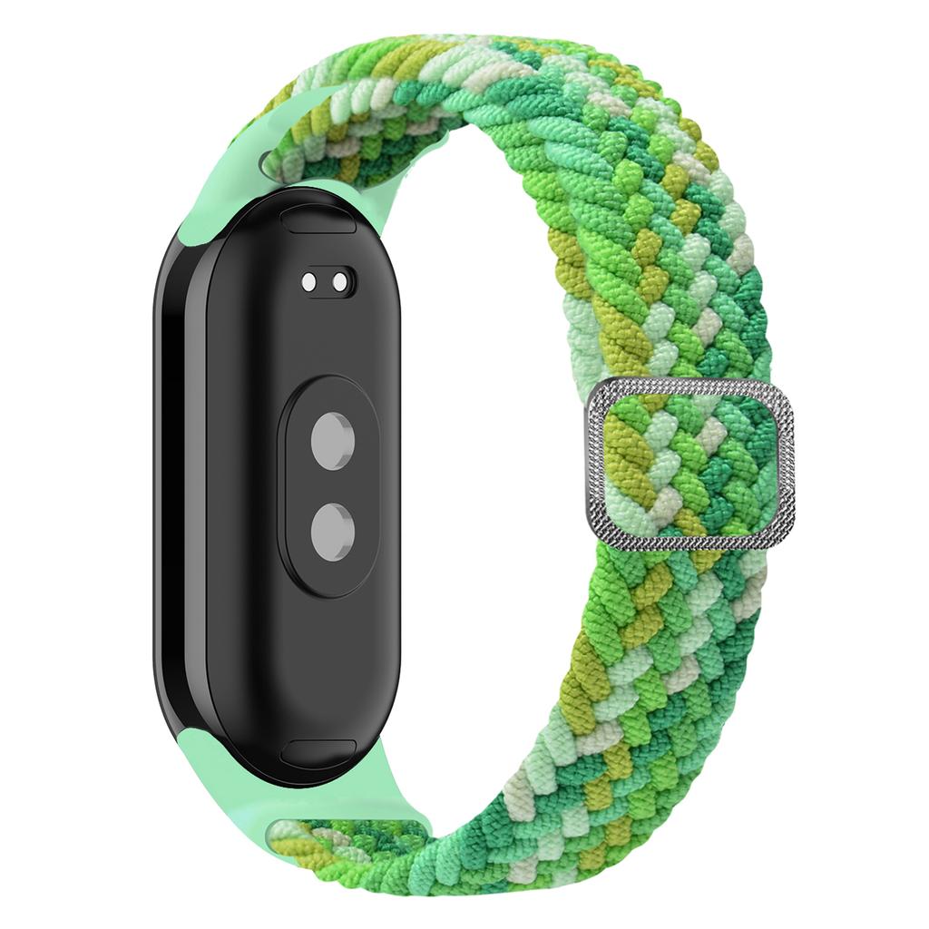 For Xiaomi Smart Band 9 NFC/9/8 NFC/8 Stretchy Nylon Watch Band Adjustable Braided Sport Strap