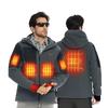 KEMIMOTO Motorcycle Heated 8 Heat Points Fast 12V Output 3 Temperature Long Winter Cold Electric Heated Size KM8113 Jacket, Type-C Charging/USB