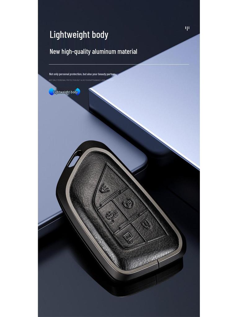 Защитный чехол для ключа Cadillac: Подходит для XT4, XT5, XT6, CT4, CT5 - Оригинальный чехол для ключа автомобиля с пряжкой.