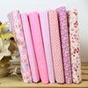 7Pcs 25x25cm Cotton Fabric Flower Polka Dot Bundle DIY Patchwork Quilt Cloth