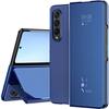 Protective Case - BOOLING - for Samsung Galaxy Z Fold 4 - Mirror Effect - Shockproof - Blue