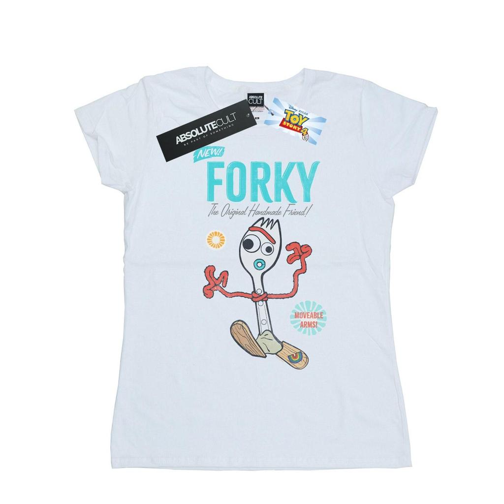 Disney Womens/Ladies Toy Story 4 Forky Handmade Friend Cotton T-Shirt