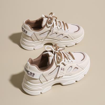 Модные дизайнерские женские сетчатые кроссовки для ходьбы на платформе, летние повседневные женские кроссовки на шнуровке, удобные спортивные теннисные