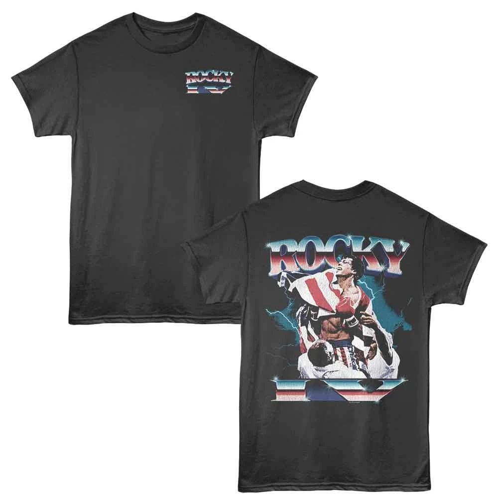 Rocky - Lightning Chrome - 2-Sided Print Solid Children's T-shirt - Smoke