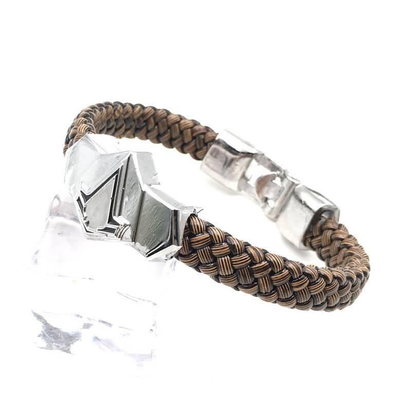 Наруто Аниме Ниндзя Унисекс Сплав Браслет Гальванизированный Дизайн Листа Коллекционный для фанатов Сувенир для путешествий Корпоративный подарок