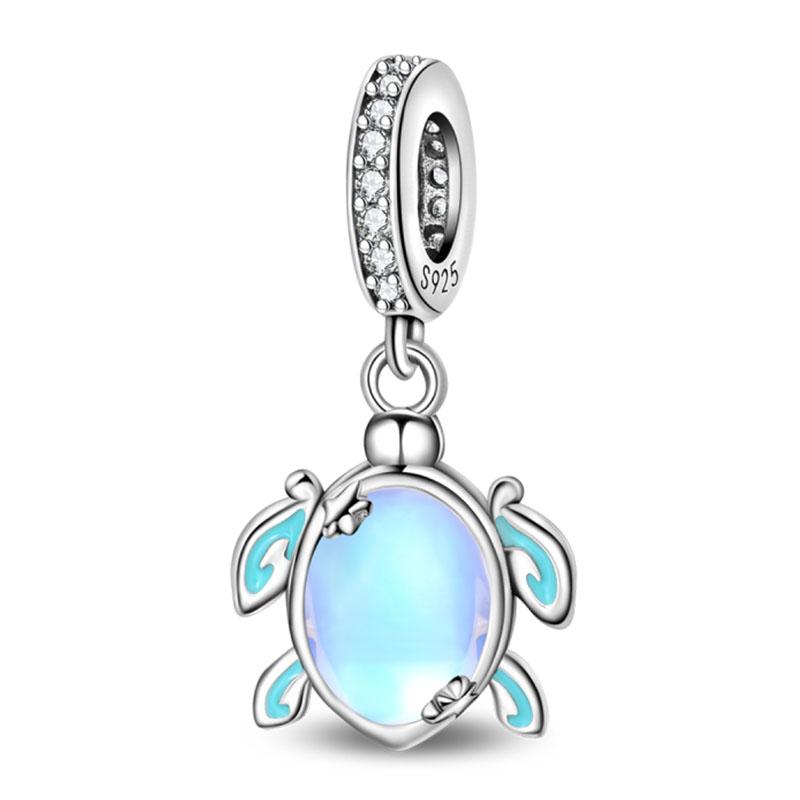 Ocean Модные Шармы-Подвески из Серебра 925 Пробы Дельфин Краб Лодка Пляж Бусины Подходят для Браслетов 3 мм Оригинальные DIY Продуманные Изделия Тонкой Работы Подарки