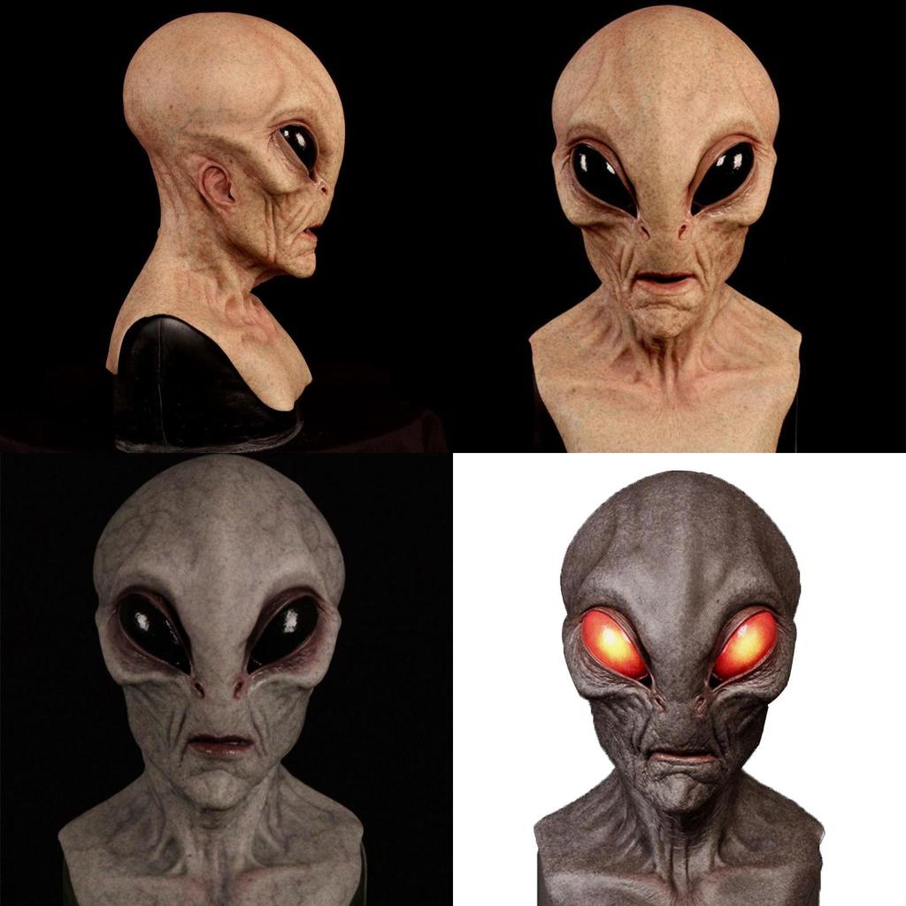 Halloween Alien Mask High-quality Latex Material For Realistic Look