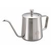 (CAPTAIN STAG) Coffee Pot, Drip Kettle, Narrow Mouth, 380ml Full Capacity, Made of 18-8 Stainless Steel, Silver, UW-3544, Product Dimensi