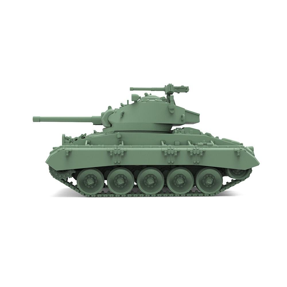 SSMODEL 1/200 Набор военной модели Легкий танк США M24 Чаффи
