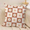 Sweet Retro Geometrical Florals Cushion Cover Short plush Doublesided Print Square Throw Pillow Covers Sofa Home Cushion Decor