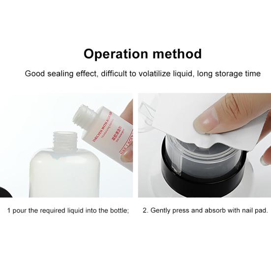200 мл пластиковый УФ-гель для снятия лака для ногтей, пустая бутылка для пресса с дозатором