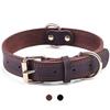 Leather Dog Collars Pet Dog Tag Collar Leash Lead For Small Medium Large Dogs Pitbull Bulldog Pugs Beagle Dog Supplies