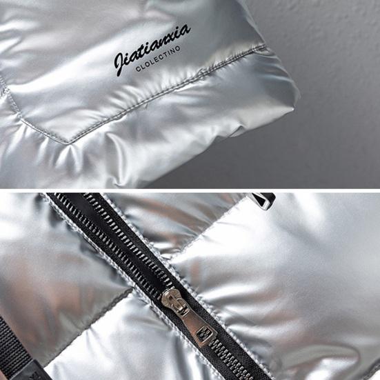 Мужской жилет, пальто с воротником-стойкой, с капюшоном, без рукавов, застежка-молния, зимний жилет, верхняя одежда с карманами, однотонный цвет