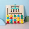 Wooden Colorful Memory Chesses Toy For Kid Hand-eye Coordination Game Toy For Toddlers
