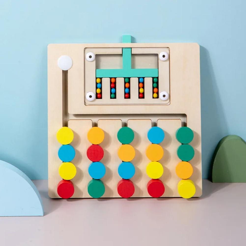 Wooden Colorful Memory Chesses Toy For Kid Hand-eye Coordination Game Toy For Toddlers