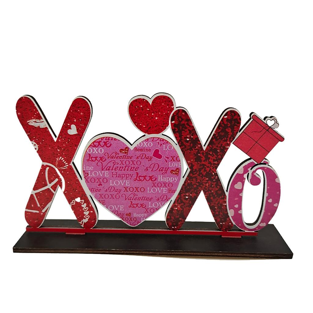 Украшение на день Святого Валентина Mari-age Love Bear Heart Table Свадебные деревянные украшения Подарки на годовщину Свадебные вечерние товары