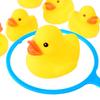 50 Fun Ducks, Perfect for Festivals, Baths, Pools, and More Large Quantity, Yellow, Cute, Fun, Scooping, Festivals, and Water Play Prizes with Whistle