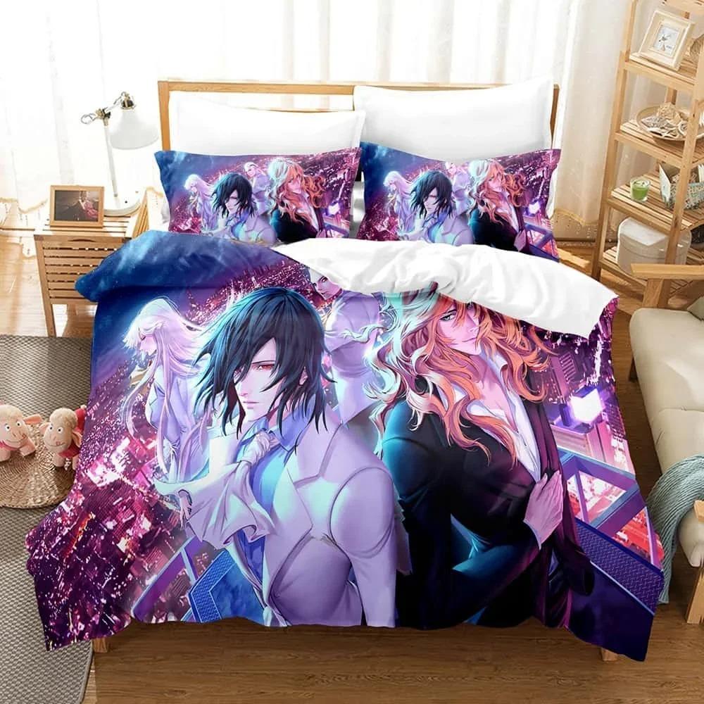 Новый комплект постельного белья Noblesse Односпальный Полуторный Двуспальный Евро-кровать King Size Комплект постельного белья для взрослых и детей Пододеяльник Комплекты Печатный Аниме Комплект постельного белья