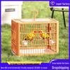 Large Breathable Parrot Cage: Spacious Outdoor/Indoor Bird Villa with Portable Design