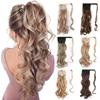 Длинные вьющиеся заколки в хвосте Шиньон Синтетические накладные волосы Жаростойкий конский хвост