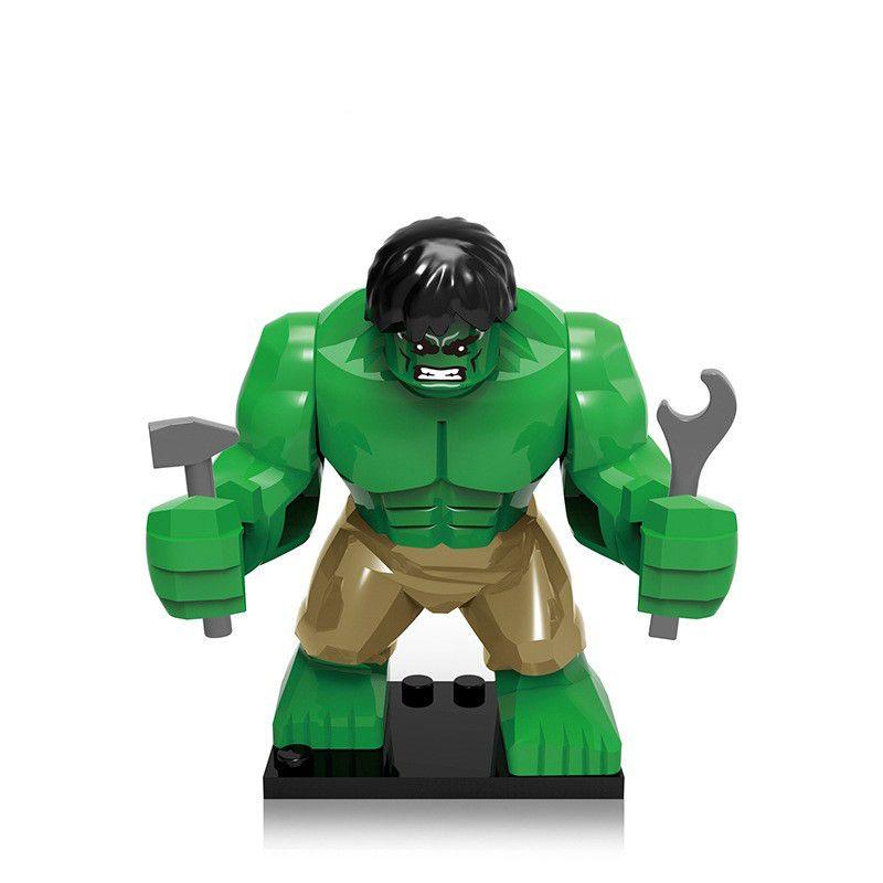 Халк Супергерой Большая Игрушка Экшн Мини Фигурки Строительные Блоки Прочный АБС-пластик Образовательный Подарок для Детей Зеленый Цвет Размер 7 см