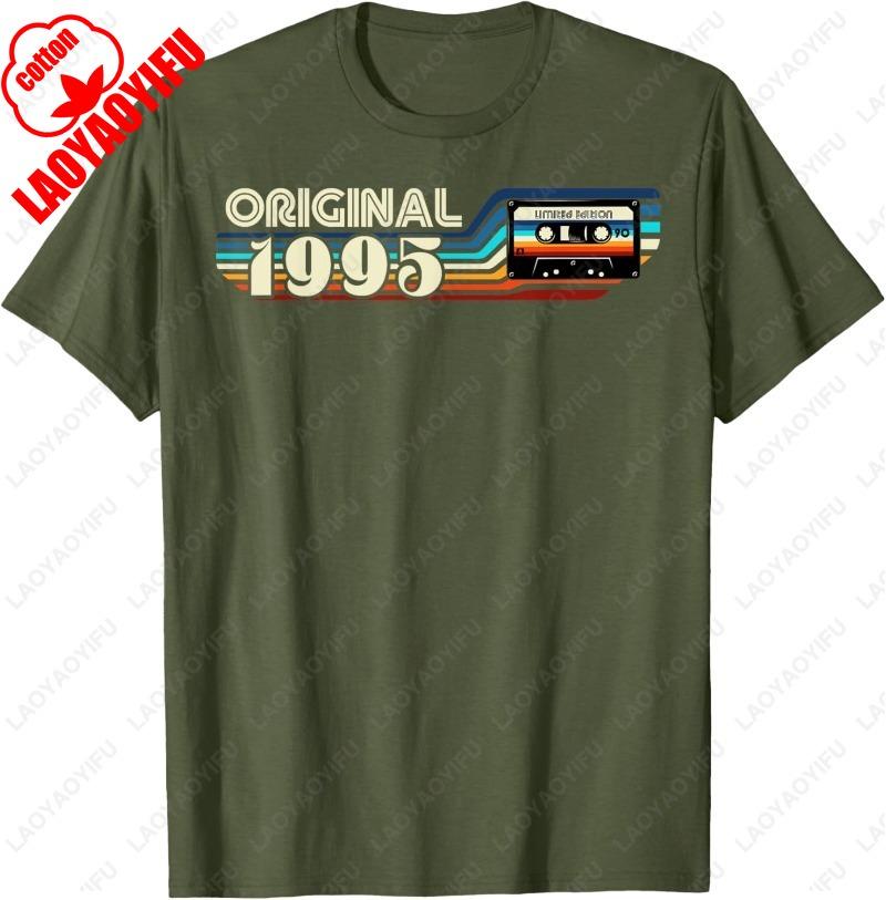 ORIGINAL 1995 30th Birthday Retro Vintage Men Women Gift TShirt Classics Funny Streetwear Comfortable Cotton Graphic Camisetas
