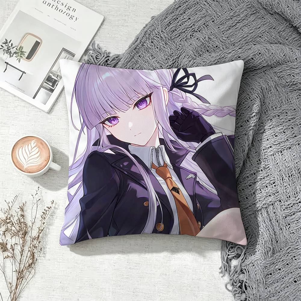 Danganronpa Kyoko Kirigiri  Square Pillow Case Multi Sizes For Car Home Bedroom Decor Custom Valentine Gifts