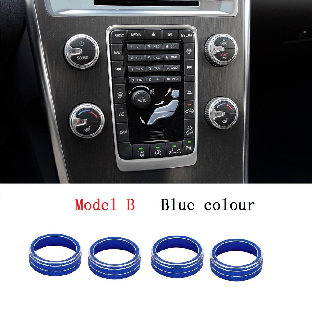 4 шт./компл., поворотная ручка автомобильного кондиционера для VOLVO S60 V60 XC60 S60 V40, автомобильный кондиционер, переключатель контроля тепла