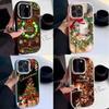 Мягкие чехлы для телефонов N112 с рождественским дизайном для iPhone 16 Pro Max Xiaomi 11 Lite 5G NE Redmi Note 11s с покрытием 13C, защитная задняя крышка для камеры