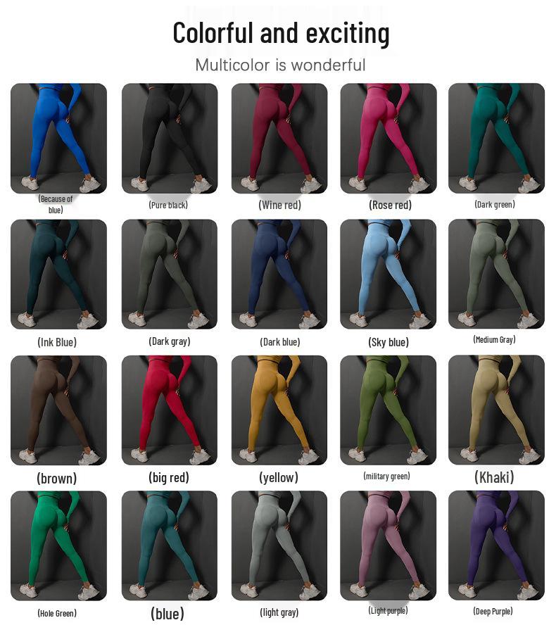 High Waist Seamless Yoga Pants - Hip Lifting Running Leggings for Women