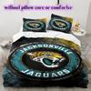 Постельное белье с узором Jacksonville Jaguars Комплект одеял Подушка Наволочка Домашний Декор Подарок на День Рождения (1 пододеяльник + 2 наволочки, без наполнителя)
